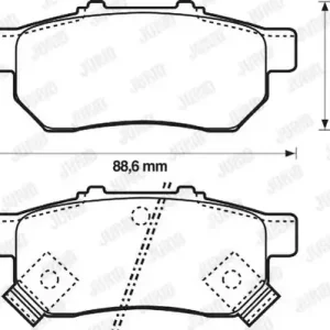 Popularny JURID 572473J Klocki hamulcowe