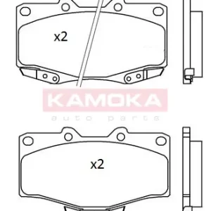 KAMOKA JQ101184 Klocki hamulcowe Autentyczny