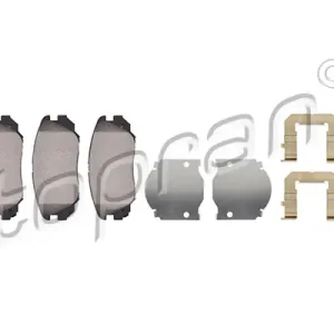 Oryginalny TOPRAN 207 649 Klocki hamulcowe