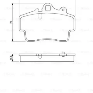 BOSCH 0 986 424 570 Klocki hamulcowe Tani