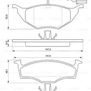BOSCH 0 986 424 632 Klocki hamulcowe Premium