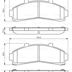 BOSCH 0 986 424 656 Klocki hamulcowe Rabat