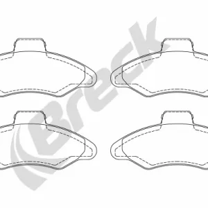 Autentyczny BRECK 21171 00 702 00 Klocki hamulcowe