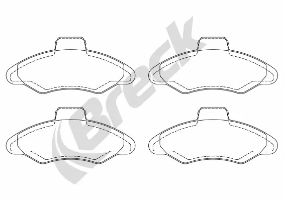 Autentyczny BRECK 21171 00 702 00 Klocki hamulcowe