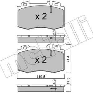 METELLI 22-0563-5 Klocki hamulcowe Szybka dostawa