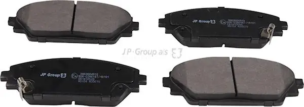 Zwrot pieniędzy JP GROUP 3863604910 Klocki hamulcowe