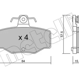 METELLI 22-0199-0 Klocki hamulcowe Tylko dziś