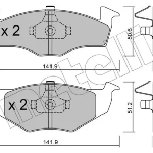 METELLI 22-0206-1 Klocki hamulcowe Wysoka jakość