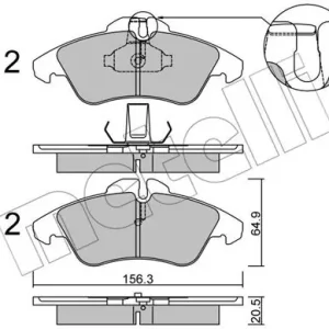 Tylko dziś METELLI 22-0256-0 Klocki hamulcowe