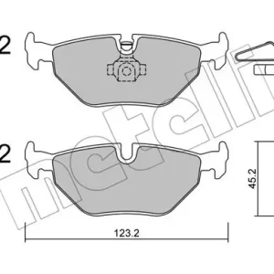 METELLI 22-0261-0 Klocki hamulcowe Oryginalny