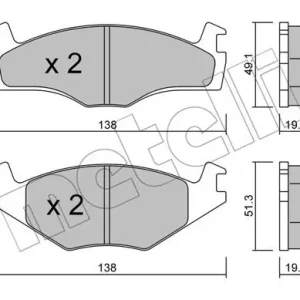 Ostatnia szansa METELLI 22-0045-1 Klocki hamulcowe