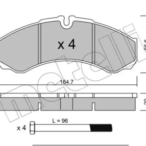 METELLI 22-0212-0 Klocki hamulcowe Oferta