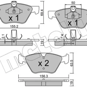 METELLI 22-0252-1 Klocki hamulcowe Ekspresowa dostawa