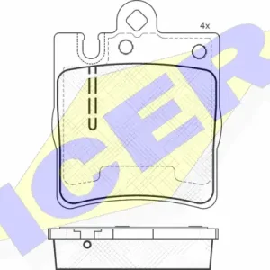 Niska cena ICER 181312-202 Klocki hamulcowe