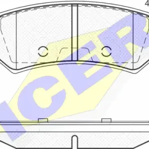 Oferta limitowana ICER 181727 Klocki hamulcowe