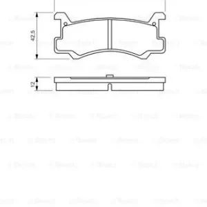BOSCH 0 986 460 080 Klocki hamulcowe Oryginalny