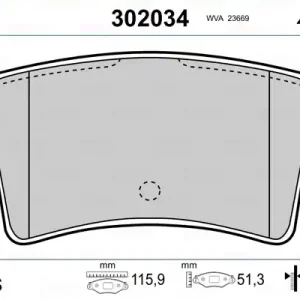 VALEO 302034 Klocki hamulcowe Tylko dziś