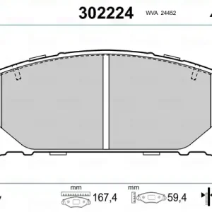 VALEO 302224 Klocki hamulcowe Ekspresowa dostawa