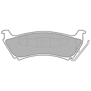 Nowość DELPHI LP1501 Klocki hamulcowe