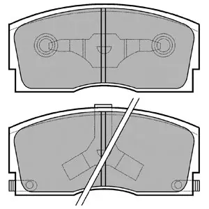 DELPHI LP626 Klocki hamulcowe Szybka dostawa