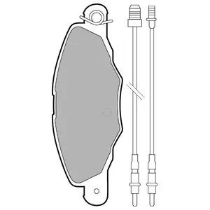 Wysoka jakość DELPHI LP1629 Klocki hamulcowe