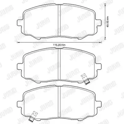 Zwrot pieniędzy JURID 572609J Klocki hamulcowe