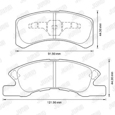 Nowość JURID 572615J Klocki hamulcowe