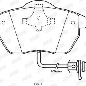 Rabat JURID 573022J Klocki hamulcowe