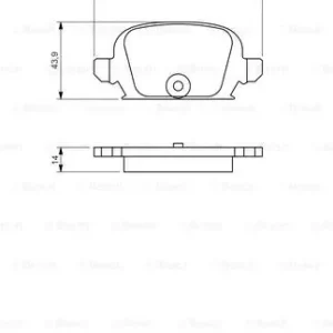 Darmowa dostawa BOSCH 0 986 494 340 Klocki hamulcowe