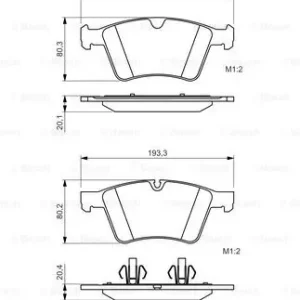 BOSCH 0 986 494 427 Klocki hamulcowe Niska cena