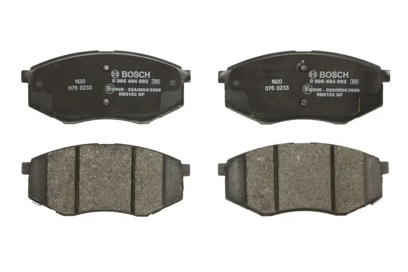 Zamów teraz BOSCH 0 986 494 692 Klocki hamulcowe