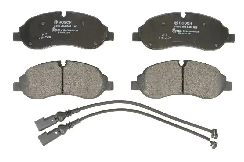 Wysoka jakość BOSCH 0 986 494 845 Klocki hamulcowe
