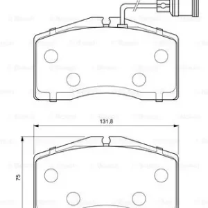 Niska cena BOSCH 0 986 424 664 Klocki hamulcowe