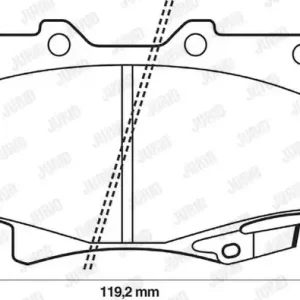Wyprzedaż JURID 572253J Klocki hamulcowe