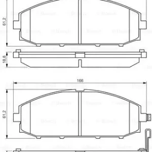 Wysoka jakość BOSCH 0 986 494 560 Klocki hamulcowe