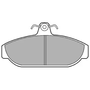 Darmowa dostawa DELPHI LP437 Klocki hamulcowe