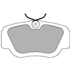 Zwrot pieniędzy DELPHI LP597 Klocki hamulcowe