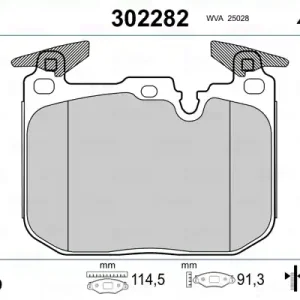 VALEO 302282 Klocki hamulcowe Zwrot pieniędzy
