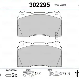 Kup teraz VALEO 302295 Klocki hamulcowe