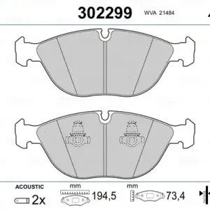 VALEO 302299 Klocki hamulcowe Zamów teraz