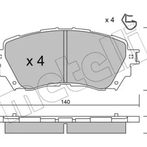METELLI 22-0994-0 Klocki hamulcowe Wyprzedaż