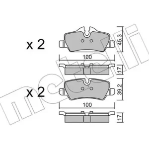 METELLI 22-1014-0 Klocki hamulcowe Bezpieczna płatność