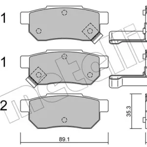 METELLI 22-0170-1 Klocki hamulcowe Oferta