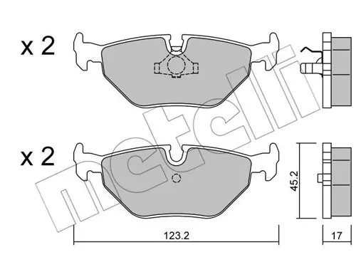 METELLI 22-0180-0 Klocki hamulcowe Kup teraz
