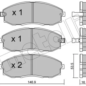 Tani METELLI 22-0297-0 Klocki hamulcowe