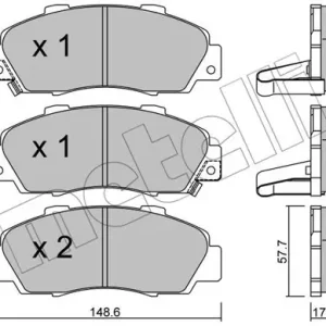 METELLI 22-0298-0 Klocki hamulcowe Tylko dziś