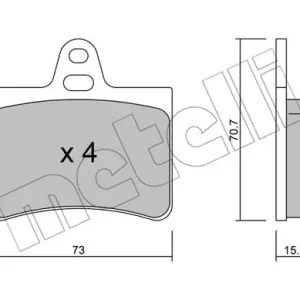 METELLI 22-0333-0 Klocki hamulcowe Oferta