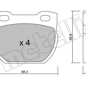METELLI 22-0354-1 Klocki hamulcowe Ekspresowa dostawa
