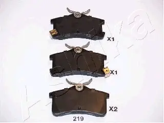 Zwrot pieniędzy ASHIKA 51-02-219 Klocki hamulcowe