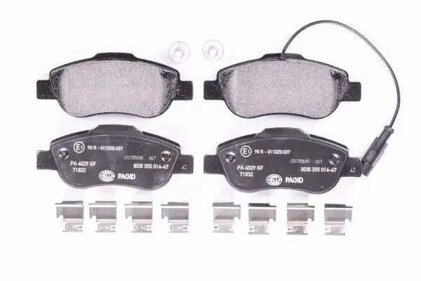 HELLA 8DB 355 014-471 Klocki hamulcowe Bezpieczna płatność